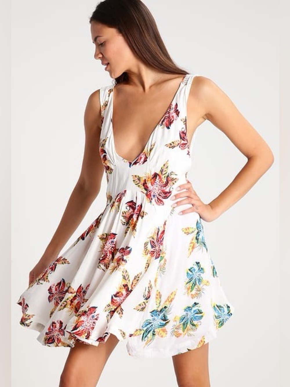 Free People Thought I Was Dreamin Floral Mini Dress XS